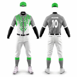 Uniforme de Softbol Personalizado con Nombre y Números del Equipo, Ropa de Entrenamiento y Práctica, Jersey con Botones y Pantalones con Impresión Digital - Product Image 1