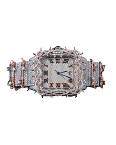 Simple High End Fine Work Diamond Watch for Professional Wear Full Diamond Quartz Watch in Roman Dial from Indian Supplier - Product Image 1