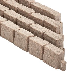 Bordatura Paesaggistica Realistica in Finta Pietra 46,8 x 3,9 cm, Flessibile, a Forma di Mattone, con Picchetti di Ancoraggio per Giardino, Bordure per Prato - Product Image 3