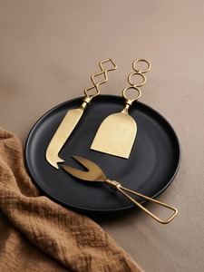 Stainless Steel <b>Cheese</b> <b>Knife</b> <b>Set</b> With Wood Handles Durable Serving Tools For Gourmet <b>Cheese</b> Platter - Product Image 2