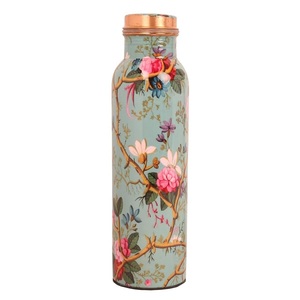 Botella de Cobre Puro sin Juntas de Primera Calidad, Acabado Negro Mate y Martillado, Beneficios Ayurvédicos para la Salud, Botella de Regalo - Product Image 6