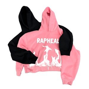 Personalizado 3D Puff/espuma impreso 100% algodón recortado peso pesado Sudadera con capucha invierno pantalla de seda bordado de punto suelto No - Product Image 2