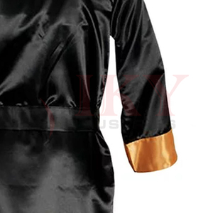 Nouvelle Tendance : Robe de Boxe Longue Brillante avec Capuche, Personnalisable avec Logo, Impression Couleur Unie, pour Hommes – Vente en Gros - Product Image 5