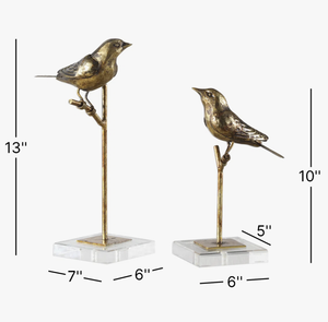Handmade Brass Birds Sculpture Modern Animal Figurine Floor Decor for Living Room Hotel Bar - Product Image 6
