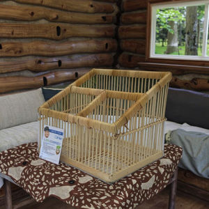 Panier à vin de style traditionnel écologique. - Product Image 1