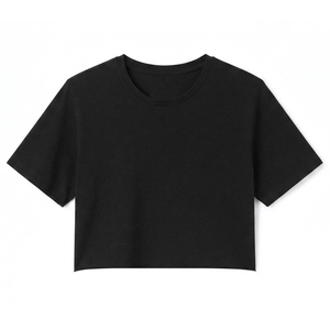 เสื้อครอปท็อปผู้หญิง ผ้าเรียบสีพื้น แห้งเร็ว ขายดี ราคาสมเหตุสมผล - Product Image 2