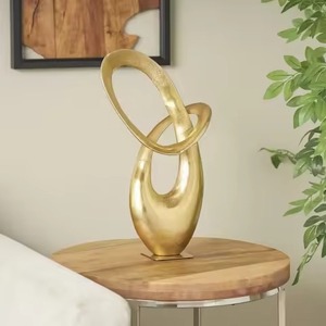 Vintage Metal Sculpture Figurine <b>Decorative</b> Showpiece Home Living Room Office <b>Table</b> <b>Decor</b> Interior Accent - Product Image 5
