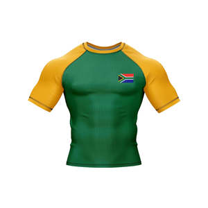 BEST Tran Sports Short <b>Sleeve</b> MMA Rash Guard-Customized Color/Size Breathable Comfortable Customized Logo OEM Service for Men - Product Image 4