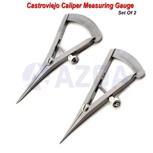 Stainless Steel Castroviejo Caliper Precision Ophthalmic Surgical Instrument <b>Measuring</b> Orthopedic <b>Tool</b> - Product Image 4