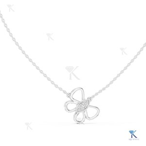 สร้อยคอจี้รูปผีเสื้อประดับเพชรเลี้ยงในห้องปฏิบัติการ ทองคำแท้ 14K 18K ดีไซน์สวยหรูสำหรับผู้หญิง เหมาะสำหรับงานแต่งงาน งานหมั้น จี้รูปสัตว์น่ารัก - Product Image 1