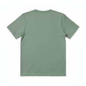 Camiseta Oversize de Algodón Orgánico con Diseño Artístico, Estilo Urbano Ecológico, Estampado Floral Verde, Manga Corta, Venta al por Mayor - Product Image 3