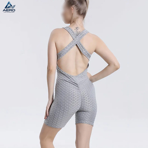Mono Deportivo de Verano para Mujer, Diseño Cruzado en la Espalda, Cuello en U, Sin Mangas, Tejido Suave, Ajuste Delgado, Top de Yoga, ¡Gran Oferta! - Product Image 2