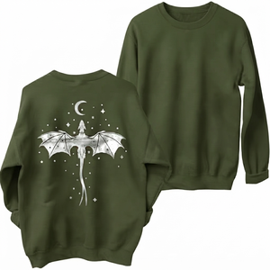 Sudadera Verde Oliva Personalizada con Letras Impresas para Mujer, Cuello Redondo, Manga Farol, Estilo Casual Urbano, Transpirable, Invierno, Nailon/Algodón, OEM - Product Image 1