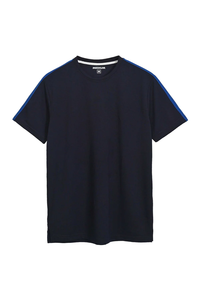 T-shirt SOSH 4 pour homme, style rayures sur les épaules, col rond - Product Image 2