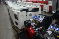 Groupe électrogène diesel super silencieux 2 cylindres 12/15/18/20/25 kW, faible bruit, alimentation de secours, alternateur 100 % cuivre, refroidissement par eau, ATS AVR