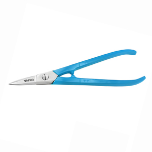 Ciseaux à découper en étain de haute qualité pour la fabrication de bijoux, en acier inoxydable et cuivre, coupe manuelle, cisaille pointue droite 180 mm, bricolage artisanal - Product Image 1