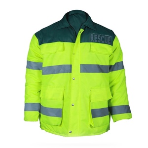 Rescue <b>Workers</b> winter Reflective <b>Jacket</b> Workwear Safety Clothing - Product Image 1