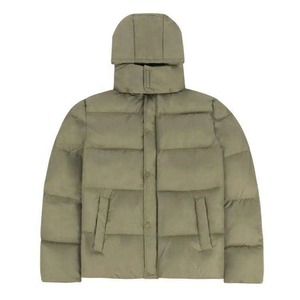 Heavy Designer <b>Padded</b> <b>Waterproof</b> Breathable Zipper Oversized Quilted Winter Black Custom Men Shiny Plus Size Puffer <b>Jacket</b> - Product Image 1