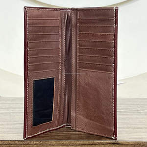 Cartera de Cuero Repujado Artesanal con Diseño de Cuentas, Delgada, Bifold, con Múltiples Ranuras para Tarjetas, Ventana para Identificación y Compartimento para Efectivo, para Hombre - Product Image 6