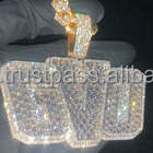 Nouveau Design Argent Hip-Hop 14K Or VVS Moissanite Pendentif Véritable Diamant Glacé Anneaux pour Hommes HiA12A22p Pendentif Diamant Pendentif - Product Image 5