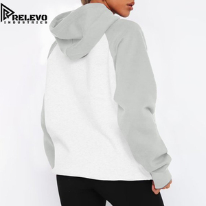 Sweat-shirt à capuche unisexe de qualité supérieure, surdimensionné, à deux panneaux, personnalisable en gros, à manches longues, avec poche kangourou - Product Image 4