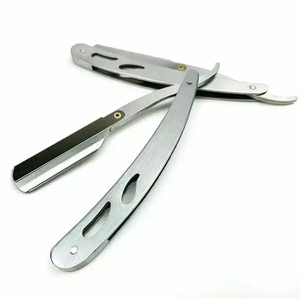 Rasoir de barbier pliant en métal, nouveau style, outils d'épilation, produits de salon, fabricant de rasoirs à demi-lame - Product Image 6