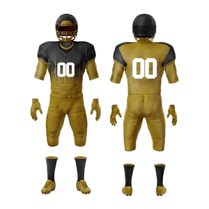 Uniformes de football américain personnalisables Rouge Gris Col en V Manches courtes 100% polyester Évacuation de l'humidité Toutes saisons Adulte Homme - Product Image 6