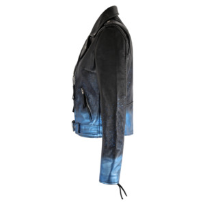 Custom 100% Genuine Napa Leather BRANDO Ladies Shiny <b>Sparkle</b> Gothic Leather Biker <b>Jacket</b> <b>Women</b>’s Waxed Moto Punk Fashion <b>Jacket</b> - Product Image 2