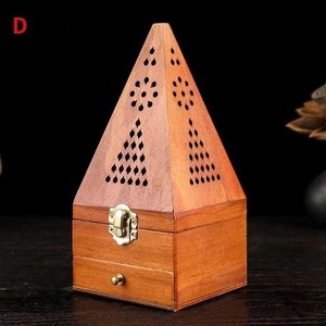 Modern Ceramic Incense Burner with Arabic Pattern and Gold Accents for Aromatherapy Use - Product Image 5
