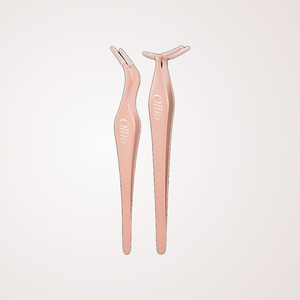 wholesale <b>lash</b> tweezers Ollio Korean K-Beauty Olio No-<b>Glue</b> Eyelash Tweezers L-Shaped Made in Korea DIY <b>Extension</b> - Product Image 6