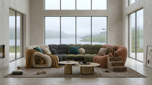 Divano Modulare Curvo Personalizzato con Cuccia per Animali, Arredamento di Lusso per Animali Domestici, Regalo, Divano Moderno per Soggiorno, Design OEM - Product Image 6