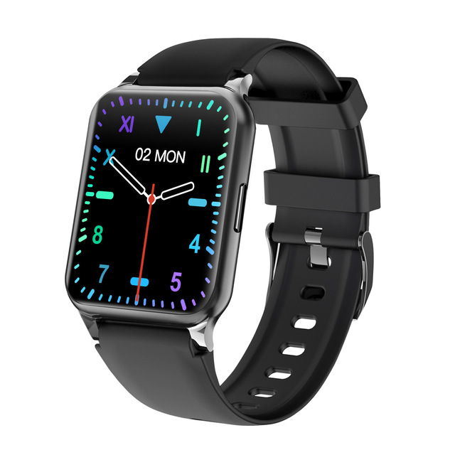 F30L Square Smartwatch Activity Tracker Sleep & Fitness Watch with 7-14 Days Battery Life Eco-friendly Silicone Band