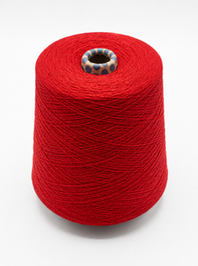 Hilo Melange de Primera Calidad, 100% Algodón, Ecológico, Técnica OE, para Tejer y Coser, Color Rojo, para Todo Tipo de Proyectos - Product Image 4