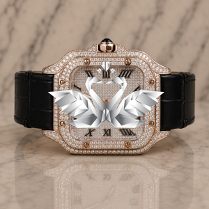 Reloj de Lujo con Correa de Caucho y Acero Inoxidable para Hombre, con Diamantes Moissanite, Edición Limitada, Estilo Clásico y Analógico - Product Image 1