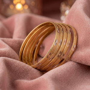 Brazaletes Étnicos de Aleación ORO-Z Chapados en Oro Tricolor con Textura para Mujer, Brazalete de Moda para Boda - Product Image 3
