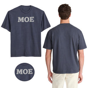 Camiseta Premium de Alta Densidad 100% Algodón para Hombre, con Logotipo Personalizado Bordado, Estilo Urbano, Proveedor Mayorista OEM - Product Image 1