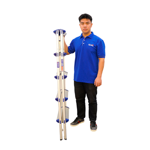 Wood <b>Step</b> Ladder 4 <b>Steps</b> 6FT Height 150kg Capacity Household Use Modern Design Manual Locking Mechanism - Product Image 4