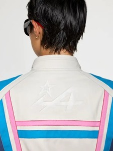Men Alpine Racer Genuine Leather <b>Jacket</b> Motorcycle <b>Biker</b> <b>Jacket</b> - Product Image 2