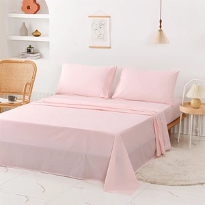 Queen Size <b>Bed</b> <b>Sheet</b> Set Soft Comfortable Solid 4-Piece Set for Home Hotel Hospital Flat <b>Sheet</b> Set - Product Image 5