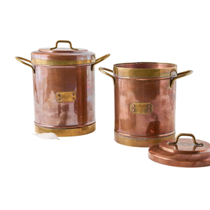 Galvanized Vintage Metal Cylinder Food <b>Storage</b> <b>Containers</b> With Airtight Lids Kitchen Spice Jars <b>Stackable</b> Design - Product Image 6