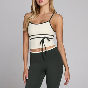 Débardeur de sport moulant sans manches pour femme, avec dos à bretelles, en élasthanne, idéal pour le fitness et la musculation – Vente en gros personnalisée - Product Image 3