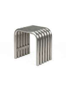 Tabouret de bar moderne en métal doré avec coussin blanc, prix de gros, pour hôtel, cuisine, décoration - Product Image 3
