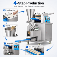 Machine automatique commerciale pour la fabrication de raviolis, machine à emballer les raviolis pour samosas, momos, wontons, raviolis, pelmeni, mandu