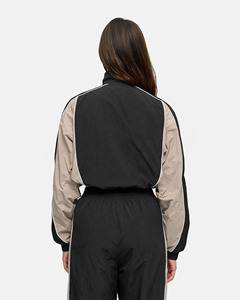 Professional <b>Women</b> <b>Windbreaker</b> Tracksuit Set Custom Logo High Quality Athletic Sportswear for Outdoor Running Fitness - Product Image 3