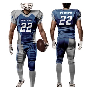 Maillot d'entraînement de football américain sur mesure Unifoms ensembles pour jeunes adultes avec pantalon respirant grande taille cousu style uni - Product Image 1