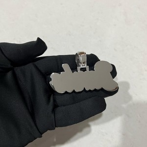 Colgante Personalizado con Letra y Nombre en Diamante Moissanite, Estilo Hip Hop, Plata de Ley 925, Engaste Hecho a Mano - Product Image 4