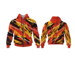 Sudadera con Capucha Personalizada OEM, Sublimada, con Cierre Completo, de Poliéster, para Gimnasio - Product Image 5