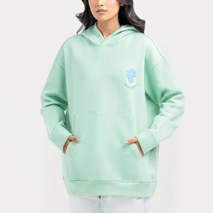 Custom Logo 400G 100% Cotton Heavyweight <b>Fleece</b> <b>Hoodie</b> <b>Oversized</b> Plus Size Men's Winter Print Embroidered Knitted Stock Blank - Product Image 4