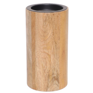 Hurricane Candleholder Wood Round Handmade Religious Activities CS-032 - Product Image 1