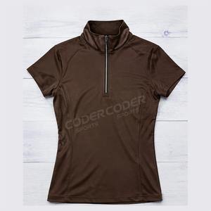 Camiseta de Polo Ecuestre para Mujer, Ropa de Equitación, Fabricante de Ropa Ecuestre, Camiseta Deportiva con Estampado por Sublimación - Product Image 5